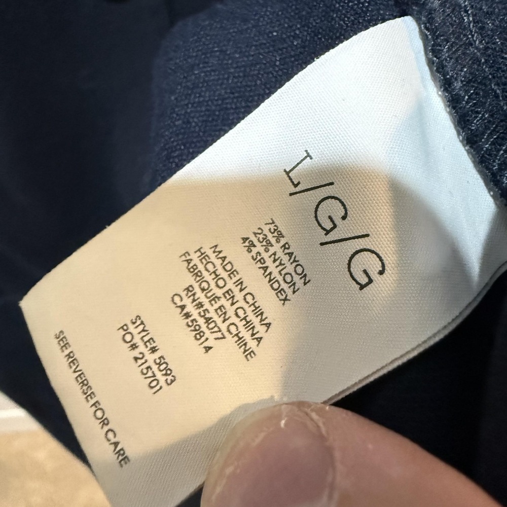 Cabi Jacket Womens Large Navy Longline Blazer Two Button Stretch Knit Pockets - Picture 4 of 8